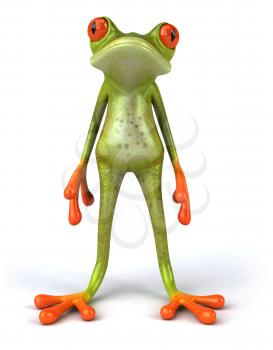 Royalty Free 3d Clipart Image of a Frog