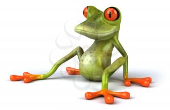 Royalty Free 3d Clipart Image of a Frog