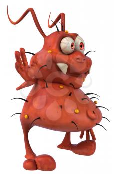 Royalty Free Clipart Image of a Germ