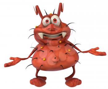 Royalty Free Clipart Image of a Germ