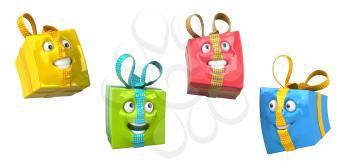 Royalty Free 3d Clipart Image of Gifts