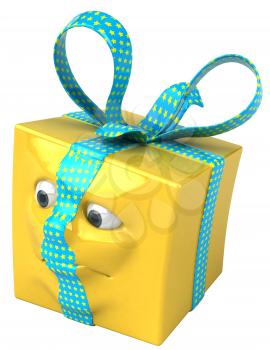 Royalty Free 3d Clipart Image of a Gift