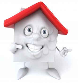 Royalty Free 3d Clipart Image of a House