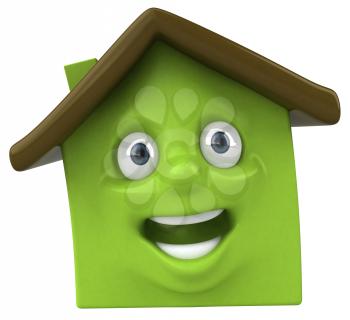 Royalty Free 3d Clipart Image of a House