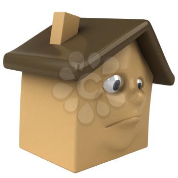 Royalty Free 3d Clipart Image of a House