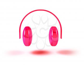 Royalty Free 3d Clipart Image of Headphones