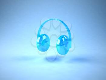 Royalty Free 3d Clipart Image of Headphones