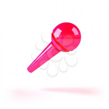 Royalty Free 3d Clipart Image of a Microphone