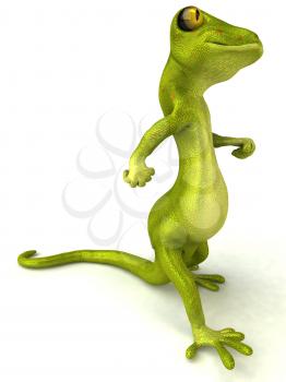 Royalty Free 3d Clipart Image of a Gecko