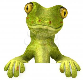 Royalty Free 3d Clipart Image of a Gecko