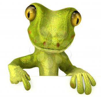 Royalty Free 3d Clipart Image of a Gecko