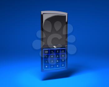 Royalty Free 3d Clipart Image of a Cell Phone