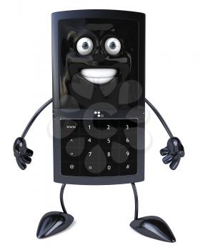 Royalty Free Clipart Image of a Mobile Phone