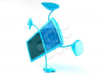 Royalty Free 3d Clipart Image of a Cell Phone