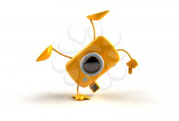 Royalty Free 3d Clipart Image of a Camera