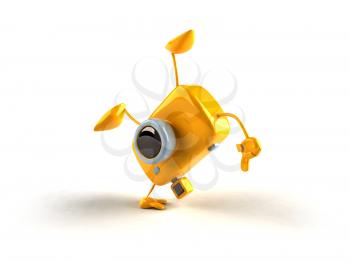 Royalty Free 3d Clipart Image of a Camera