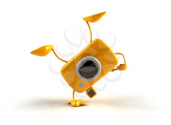 Royalty Free 3d Clipart Image of a Camera