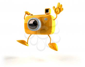 Royalty Free 3d Clipart Image of a Camera