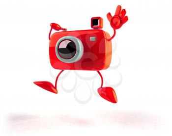 Royalty Free 3d Clipart Image of a Camera