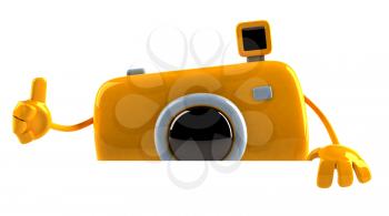 Royalty Free 3d Clipart Image of a Camera