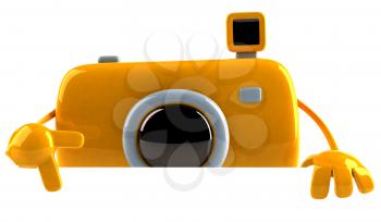 Royalty Free 3d Clipart Image of a Camera