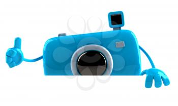 Royalty Free 3d Clipart Image of a Camera