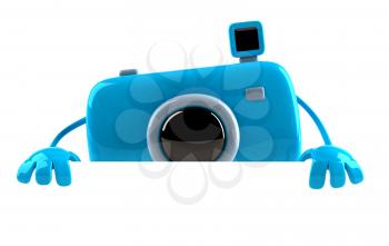 Royalty Free 3d Clipart Image of a Camera