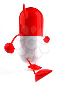 Royalty Free 3d Clipart Image of a Pill