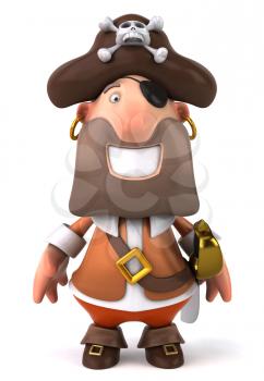 Royalty Free Clipart Image of a Pirate