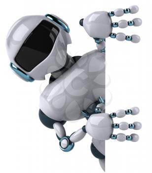 Royalty Free Clipart Image of a Robot