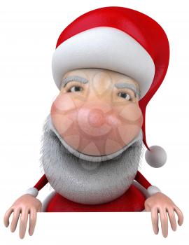 Royalty Free 3d Clipart Image of Santa