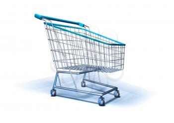 Royalty Free 3d Clipart Image of a Shopping Cart