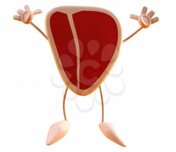 Royalty Free 3d Clipart Image of a Steak