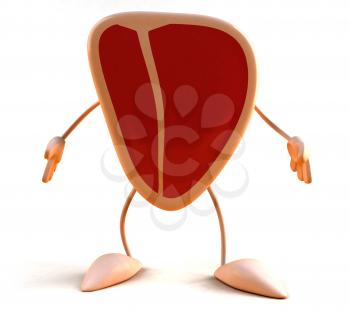 Royalty Free 3d Clipart Image of a Steak