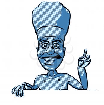 Royalty Free 3d Clipart Image of a Chef