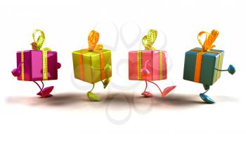 Royalty Free 3d Clipart Image of Gifts