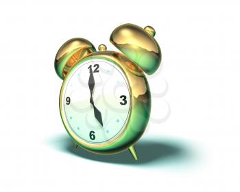 Royalty Free 3d Clipart Image of an Alarm Clock