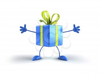 Royalty Free 3d Clipart Image of a Gift