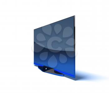 Royalty Free 3d Clipart Image of a Big Screen TV