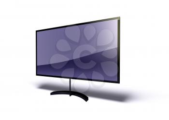 Royalty Free 3d Clipart Image of a Flat Screen TV