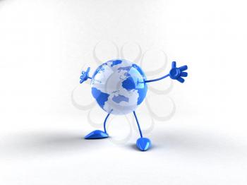 Royalty Free 3d Clipart Image of a Globe