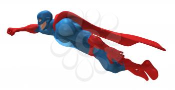 Royalty Free 3d Clipart Image of a Superhero