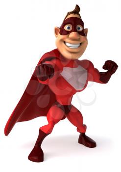 Royalty Free Clipart Image of a Superhero