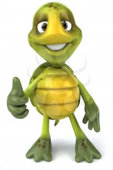 Royalty Free 3d Clipart Image of a Turtle