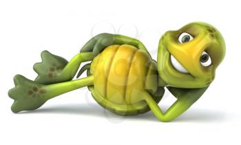 Royalty Free 3d Clipart Image of a Turtle