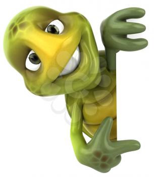 Royalty Free 3d Clipart Image of a Turtle