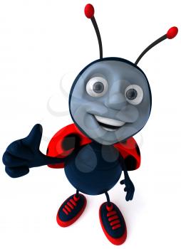 Royalty Free Clipart Image of a Ladybug