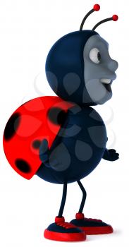 Royalty Free Clipart Image of a Ladybug