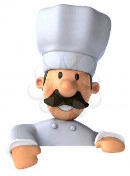 Royalty Free Clipart Image of a Chef