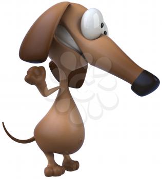 Royalty Free Clipart Image of a Dog